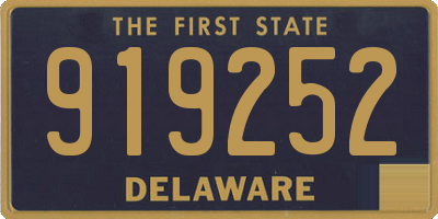DE license plate 919252
