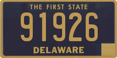 DE license plate 91926