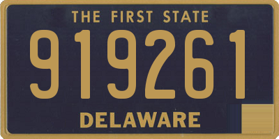 DE license plate 919261