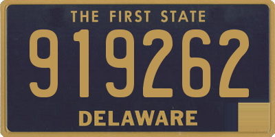 DE license plate 919262