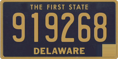 DE license plate 919268
