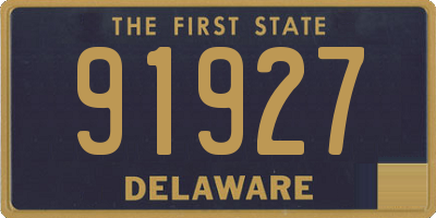DE license plate 91927