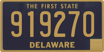 DE license plate 919270