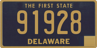 DE license plate 91928