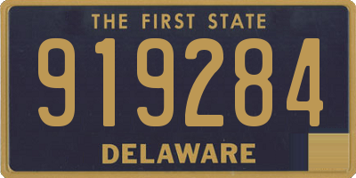 DE license plate 919284