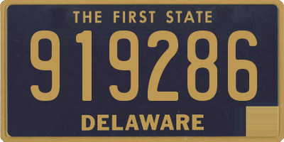 DE license plate 919286