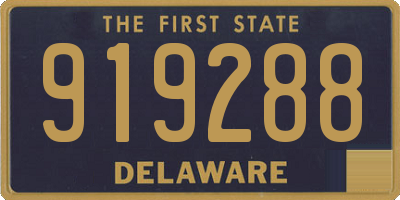 DE license plate 919288