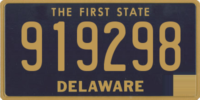 DE license plate 919298