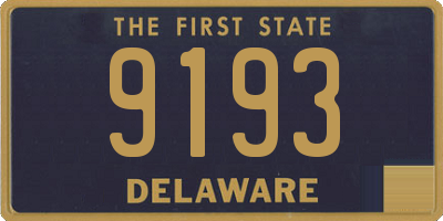DE license plate 9193