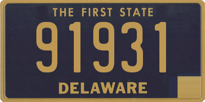 DE license plate 91931