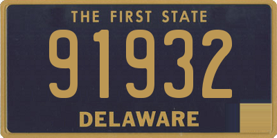 DE license plate 91932