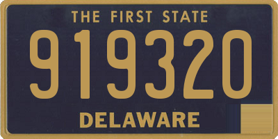 DE license plate 919320