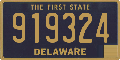 DE license plate 919324