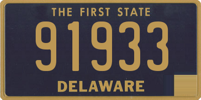 DE license plate 91933