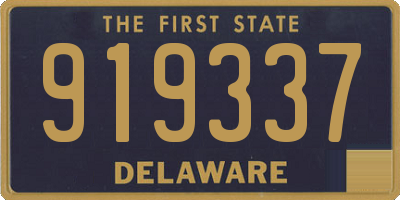 DE license plate 919337