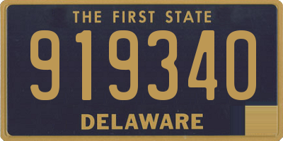DE license plate 919340