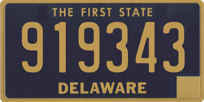 DE license plate 919343