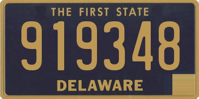 DE license plate 919348
