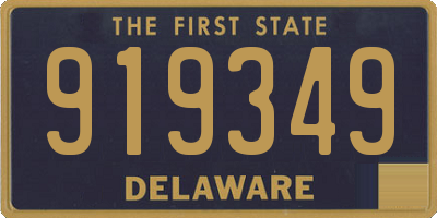 DE license plate 919349