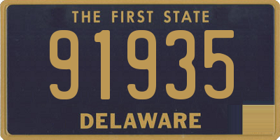 DE license plate 91935