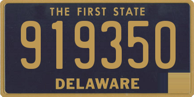DE license plate 919350