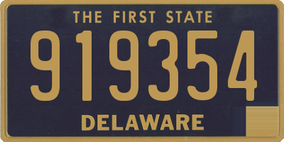 DE license plate 919354