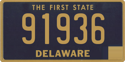 DE license plate 91936