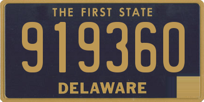 DE license plate 919360