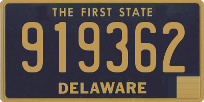 DE license plate 919362
