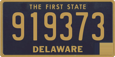 DE license plate 919373