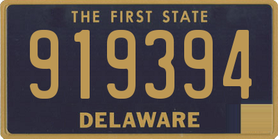 DE license plate 919394