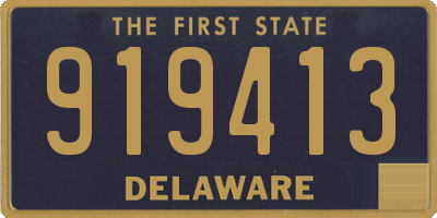 DE license plate 919413
