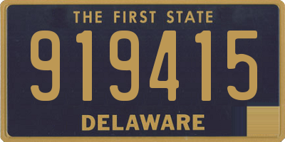 DE license plate 919415