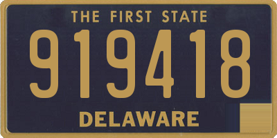 DE license plate 919418
