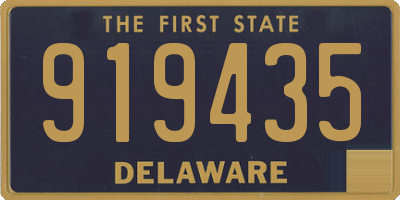 DE license plate 919435