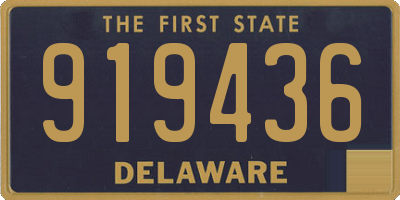 DE license plate 919436