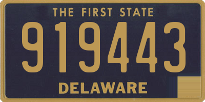 DE license plate 919443