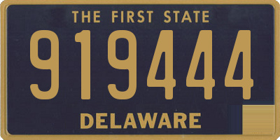 DE license plate 919444