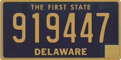 DE license plate 919447