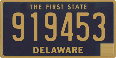 DE license plate 919453
