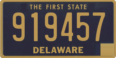 DE license plate 919457