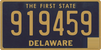 DE license plate 919459