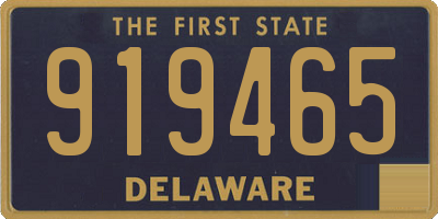 DE license plate 919465