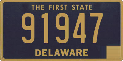 DE license plate 91947