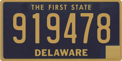 DE license plate 919478