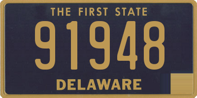 DE license plate 91948