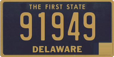 DE license plate 91949