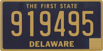 DE license plate 919495