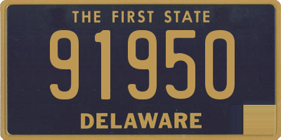 DE license plate 91950