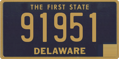 DE license plate 91951